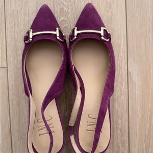 INC International Concepts Purple Slingback Heels 6.5M